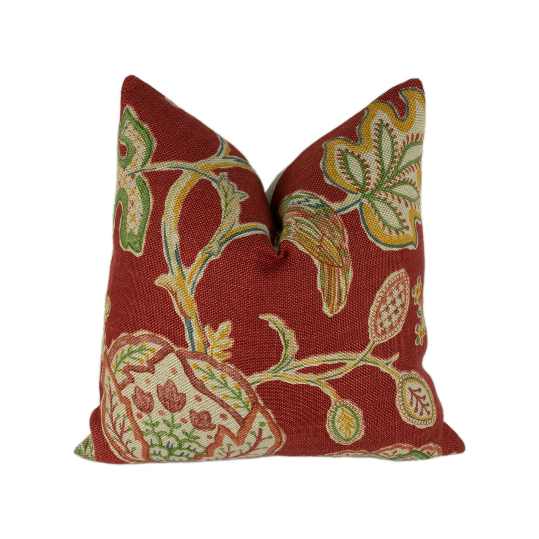 William Morris - Theodosia - Red - Cushion Cover Classic British Designer Stunning Throw Pillow Home Decor.
