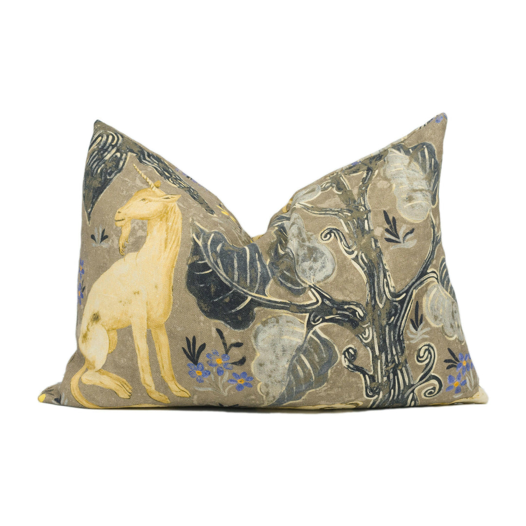 Zoffany - Arden - Pewter - Mid-Century British Tapestry Cushion Cover - Handmade Throw Pillow - Designer Home Décor.