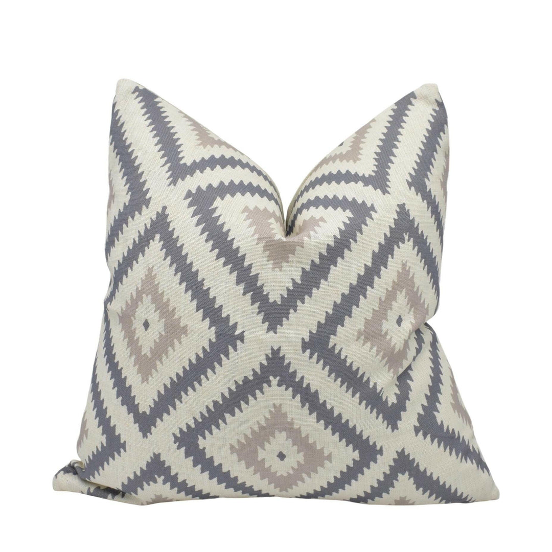 Andrew Martin - Glacier - Storm - Strong Graphic Southwestern Influenced Designer Cushion Cover - Luxury Throw Pillow - Handmade Home Decor.