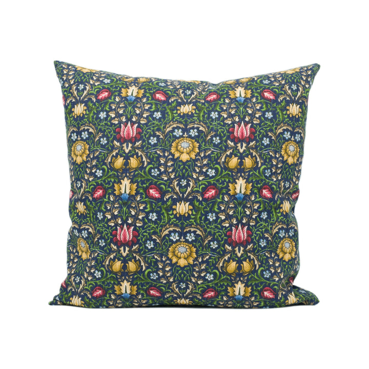 Iliv - Winslow - Jewel - Stunning Blue Floral Cushion Cover - Handmade Throw Pillow - Designer Home Décor.