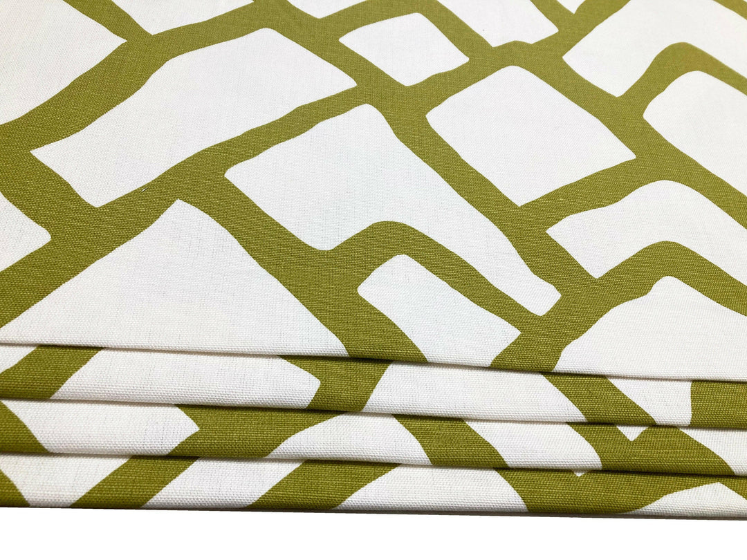 Schumacher - Zimba - Soft Chartreuse - Made To Measure Professionally Made Roman Blind.