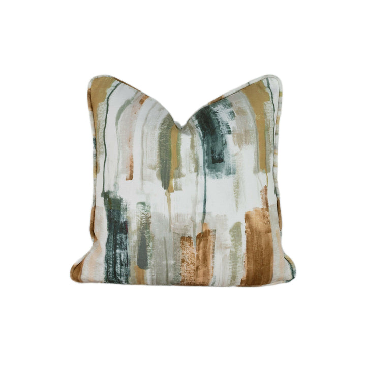 Prestigious - Adria - Umber - Abstract Brushstroke Velvet Cushion Cover - Handmade Throw Pillow Designer Home Decor.