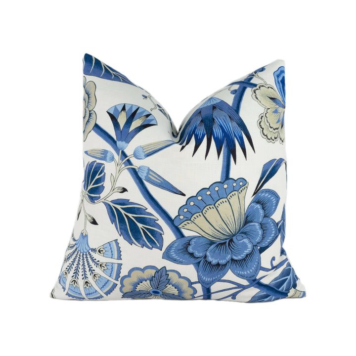 Anna French x Thibaut - Cleo - Blue / White - Stunning Cushion Cover Pillow Throw Designer Home Decor.
