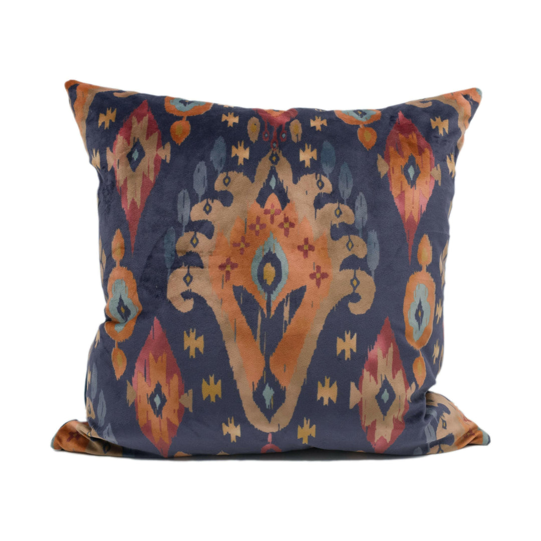 Iliv - Kasbah - Ink - Moroccan Inspired Bokhara Style Velvet Cushion Cover - Handmade Throw Pillow - Designer Home Décor.