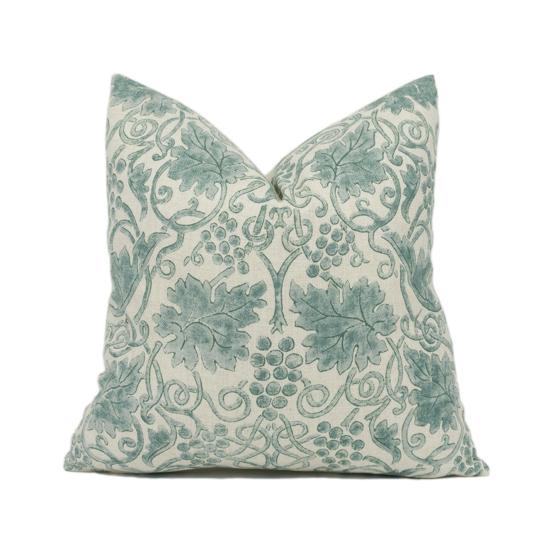 William Morris - Grapevine - Sage - Traditional English Floral Cushion Cover - Handmade Throw Pillow - Designer Home Décor.