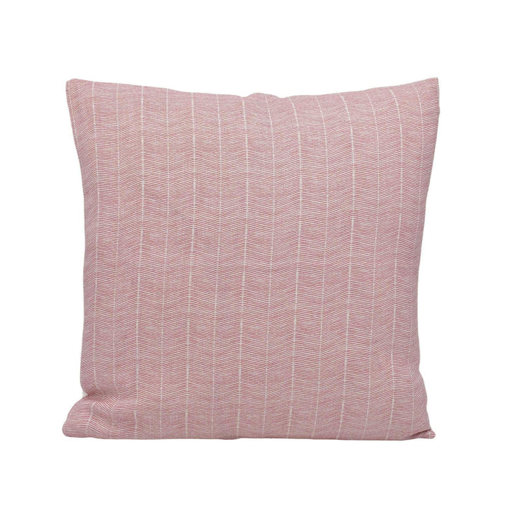Andrew Martin - Furrow - Pink - Rustic Elegant Herringbone Designer Cushion Cover - Pretty Luxury Throw Pillow - Delicate Home Décor.