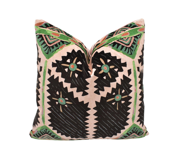 Harlequin - Brocha - Blush / Charcoal  Stunning Handmade Cushion Cover Designer Home Décor Velvet Throw Pillow