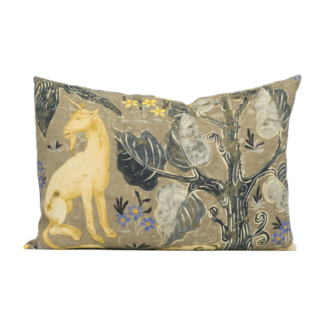 Zoffany - Arden - Pewter - Mid-Century British Tapestry Cushion Cover - Handmade Throw Pillow - Designer Home Décor.