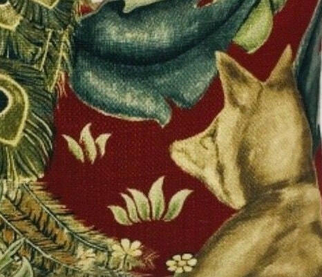 William Morris - Forest - Red Linen - Cushion Cover Throw Pillow Designer Home Decor.