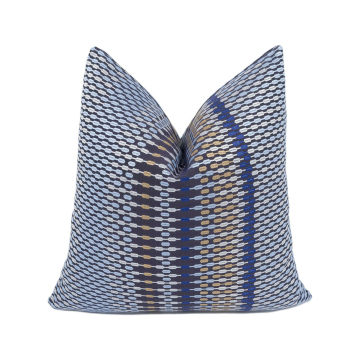 Harlequin - Array - Old Navy Denim / Bluebell / Slate - Unique Woven Effect Cushion Cover Throw Pillow Designer Home Decor.