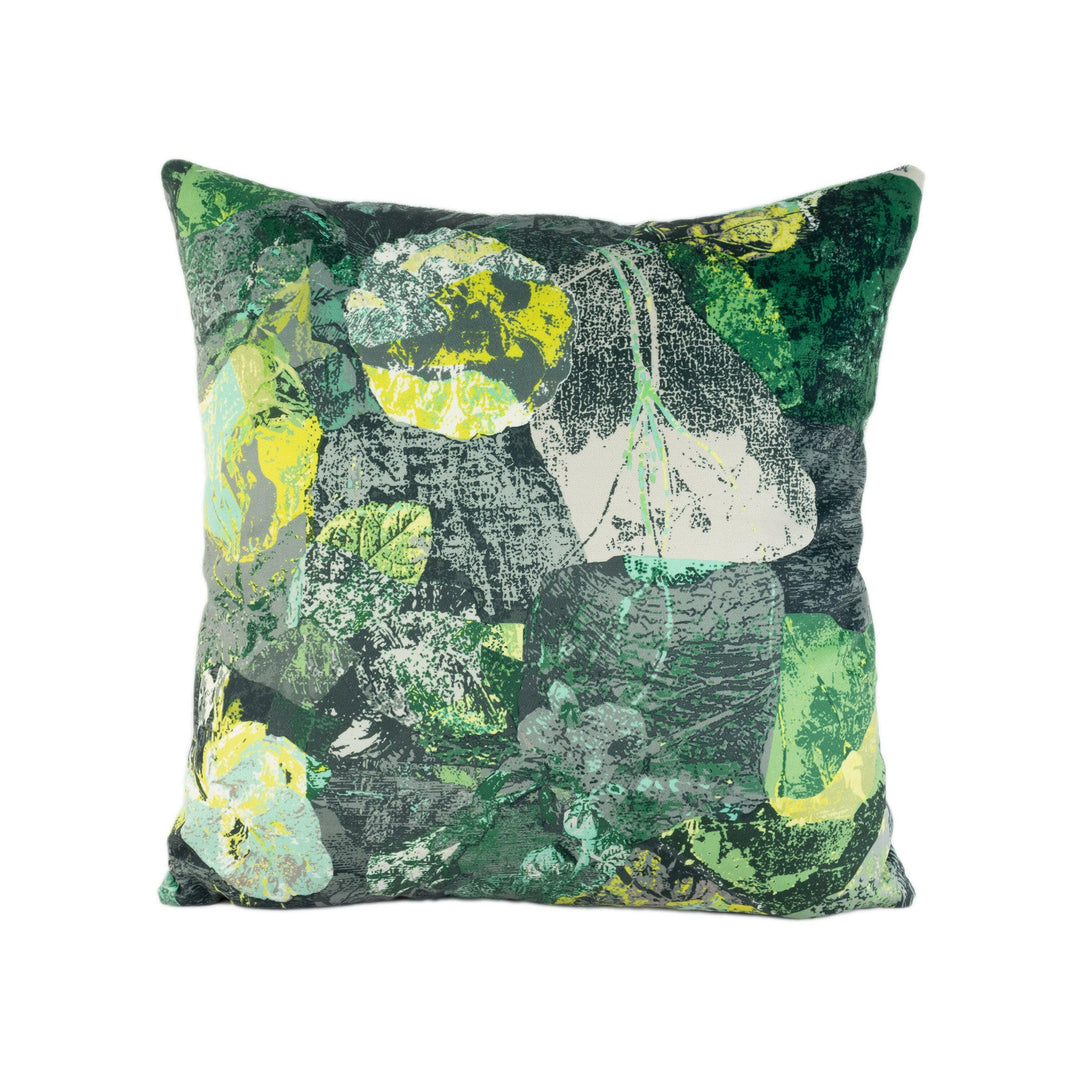 Panaz - Mustique - Green / Grey - Stunning Designer Velvet Cushion Cover Home Décor Throw Pillow.
