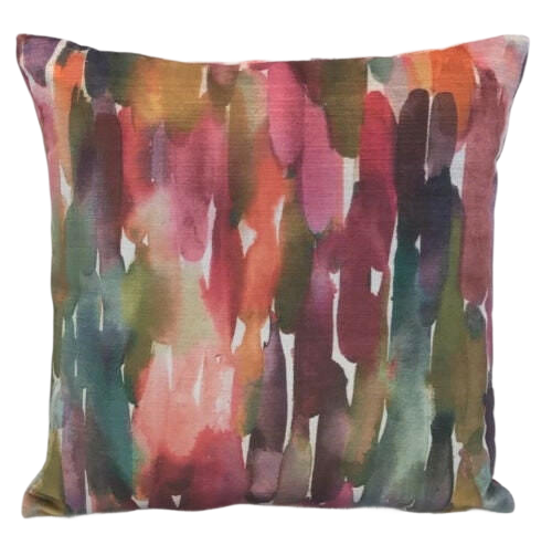 Voyage - Azima - Grenadine - Stunning Iridescent Velvet Cushion Cover Throw Pillow Designer Home Decor.