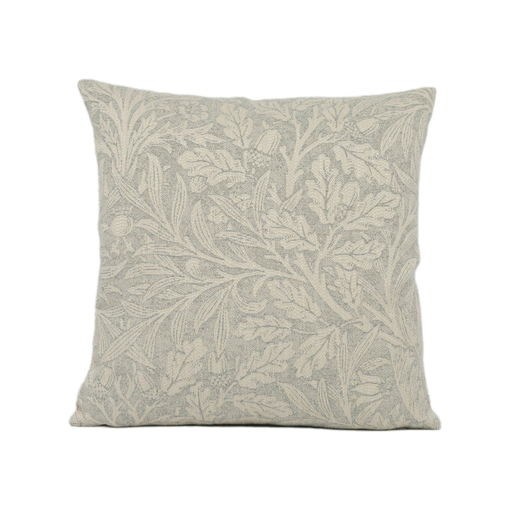 William Morris - Morris Acorn - Mineral - Classic English Designer Cushion Cover Handmade Woven Throw Pillow Home Décor.