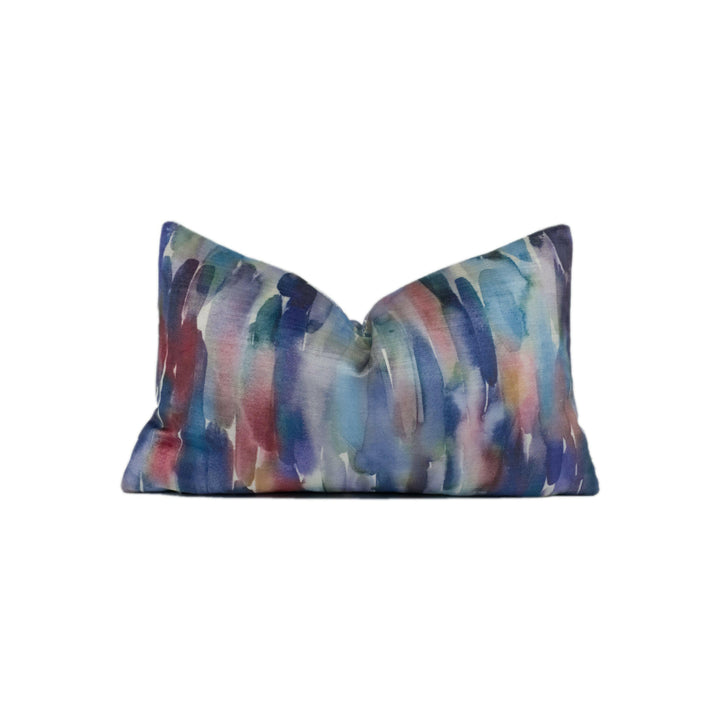 Voyage - Azima - Cobalt - Stunning Iridescent Velvet Cushion Cover Throw Pillow Designer Home Decor.