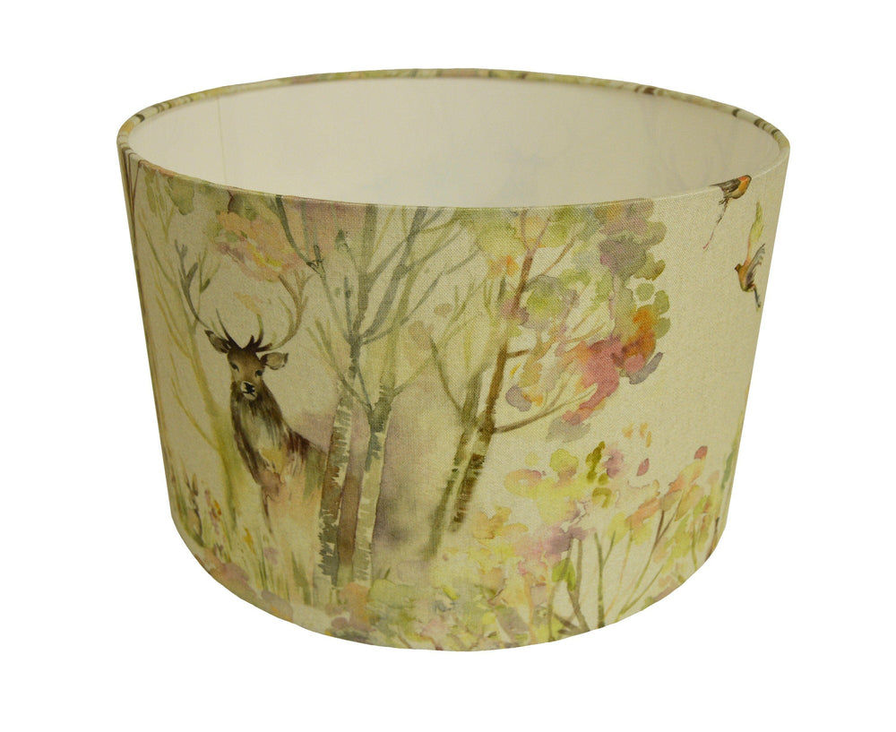 Voyage Decoration - Enchanted Forest - Linen - Lampshade -  Ceiling Floor lamp  - Stunning Handmade Home Decor.