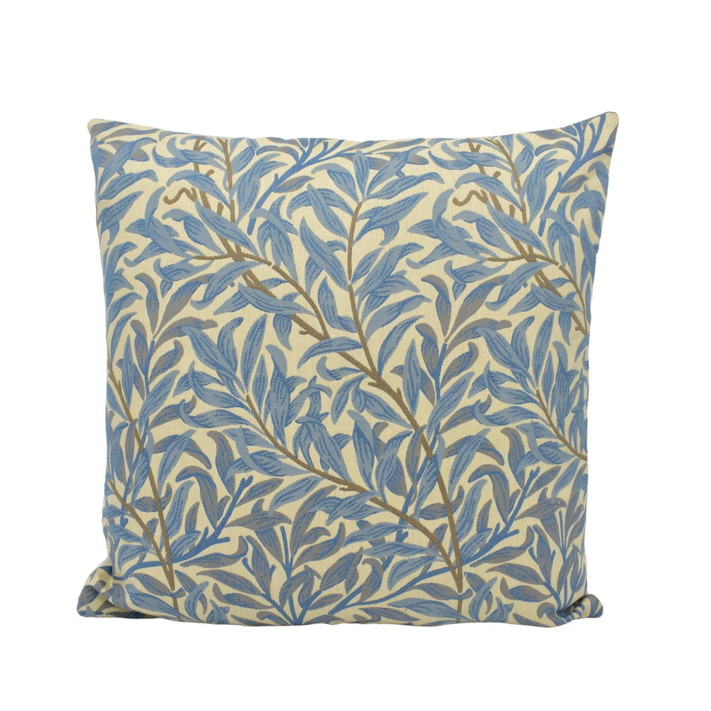 William Morris - Willow Bough Weave - Mineral / Woad - Classic Jacquard Weave Morris Cushion Cover - Luxury Pillow Cover - Custom Pillow.
