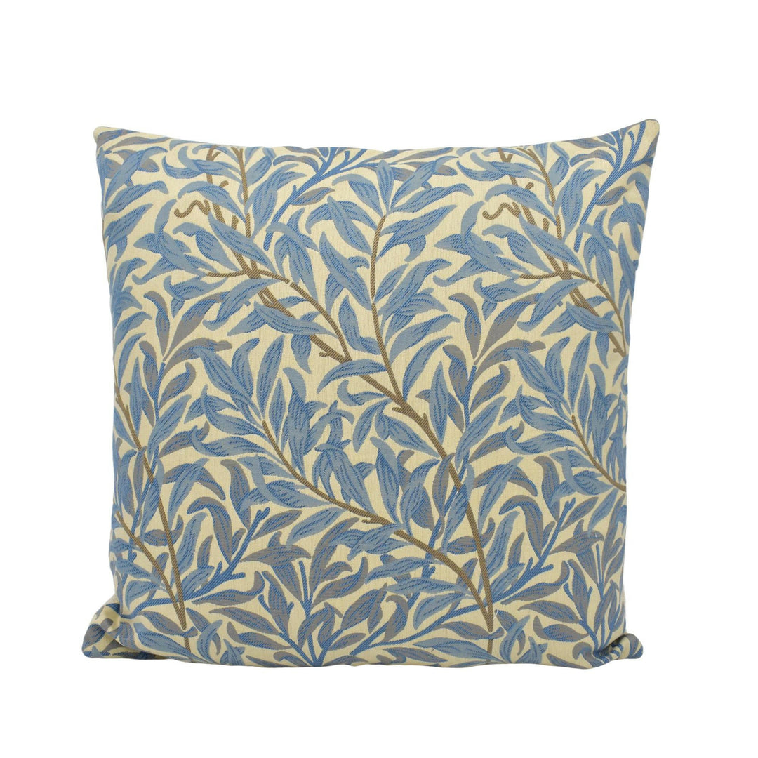 William Morris - Willow Bough Weave - Mineral / Woad - Classic Jacquard Weave Morris Cushion Cover - Luxury Pillow Cover - Custom Pillow.