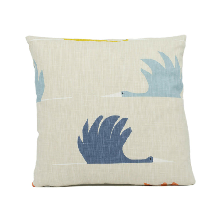 Scion - Colin Crane - Pink Grapefruit / Ink / Sky - Charming Colin Crane Cushion Cover - Handmade Throw Pillow - Designer Home Decor.