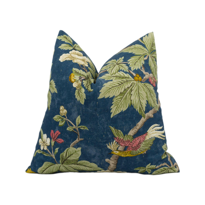 Sanderson - Lophura - Navy - Stunning Designer Cushion Cover Home Décor Throw Pillow.