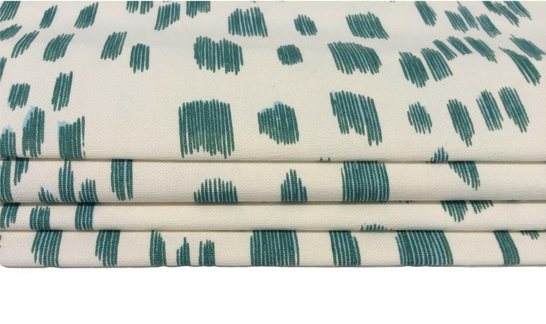 Brunschwig & Fils Les Touches Aqua Made To Measure Professionally Made Roman Blind.