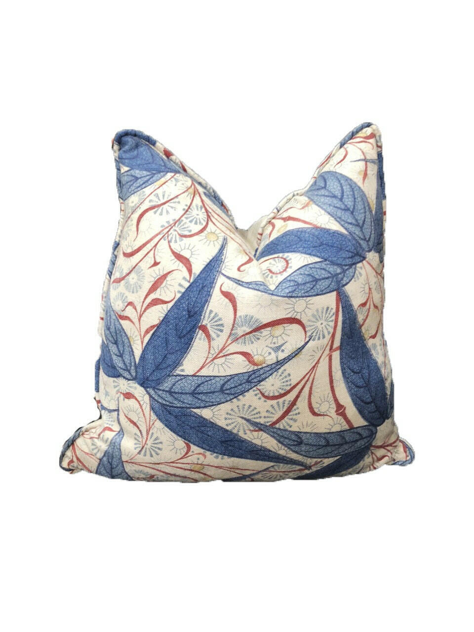 William Morris - Bamboo - Indigo / Woad - Cushion Cover Throw Pillow Designer Home Decor.