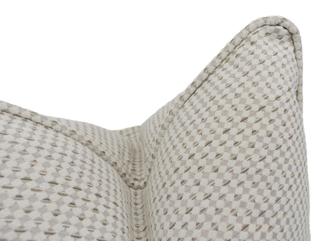 Clarke &amp; Clarke - Pavo - Natural - Luxurious Embroidered Chenille Piped Cushion Cover - Handmade Throw Pillow - Designer Home Décor
