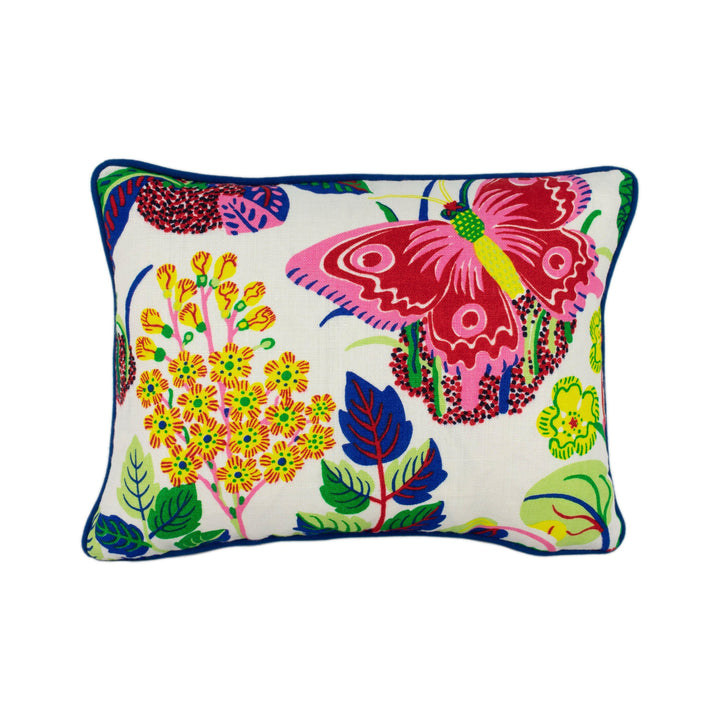 Schumacher - Exotic Butterfly - Spring - Signature Josef Frank Whimsical Butterfly Designer Cushion Cover - Luxury Throw Pillow - Handmade.