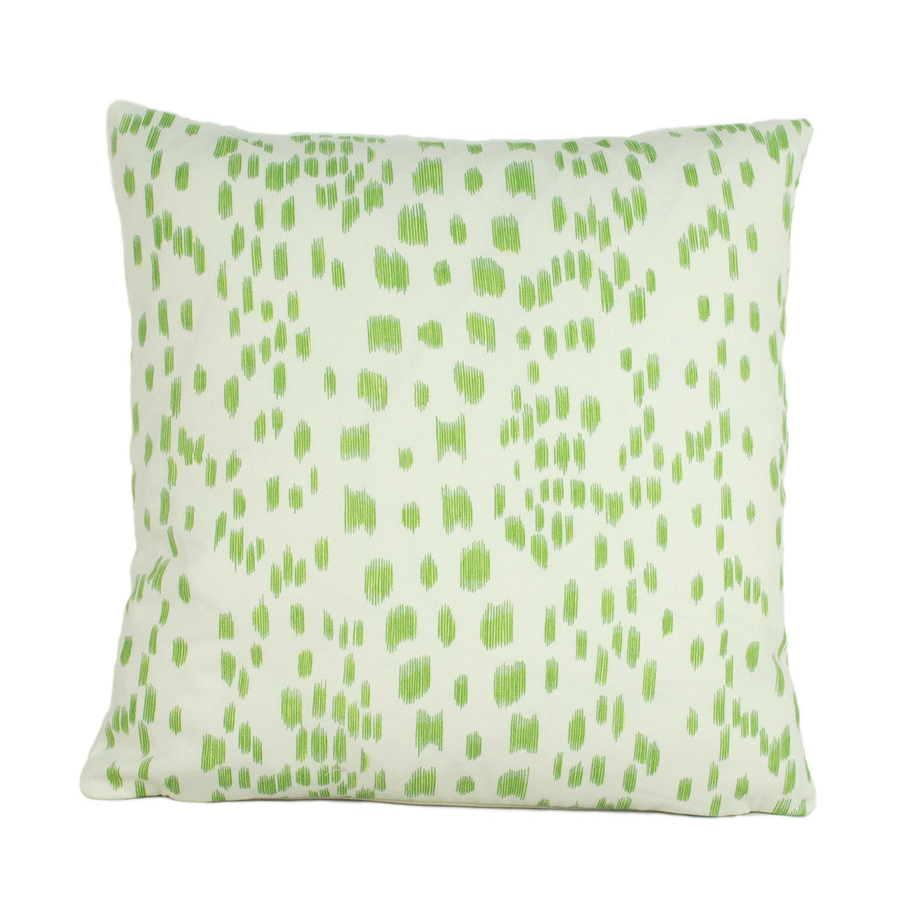 Brunschwig & Fils - Les Touches - Peridot Green - Luxurious Modern Animal Print Designer Cushion Cover - Luxury Throw Pillow - Handmade Home.