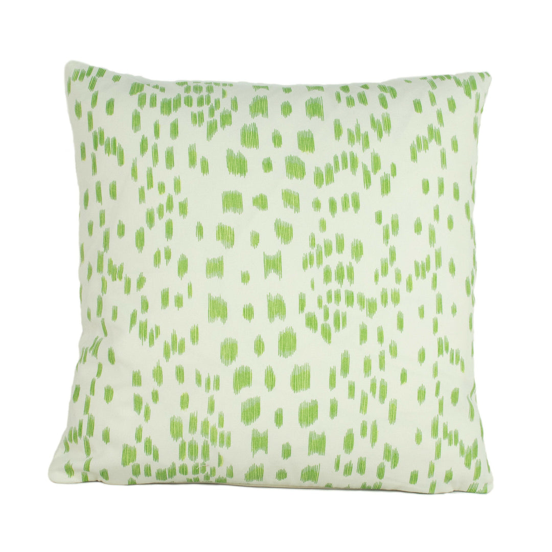 Brunschwig & Fils - Les Touches - Peridot Green - Luxurious Modern Animal Print Designer Cushion Cover - Luxury Throw Pillow - Handmade Home.
