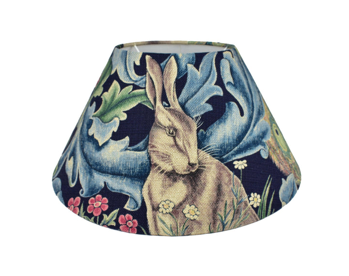 William Morris - Forest - Indigo - Coolie Lampshade Stunning Handmade.