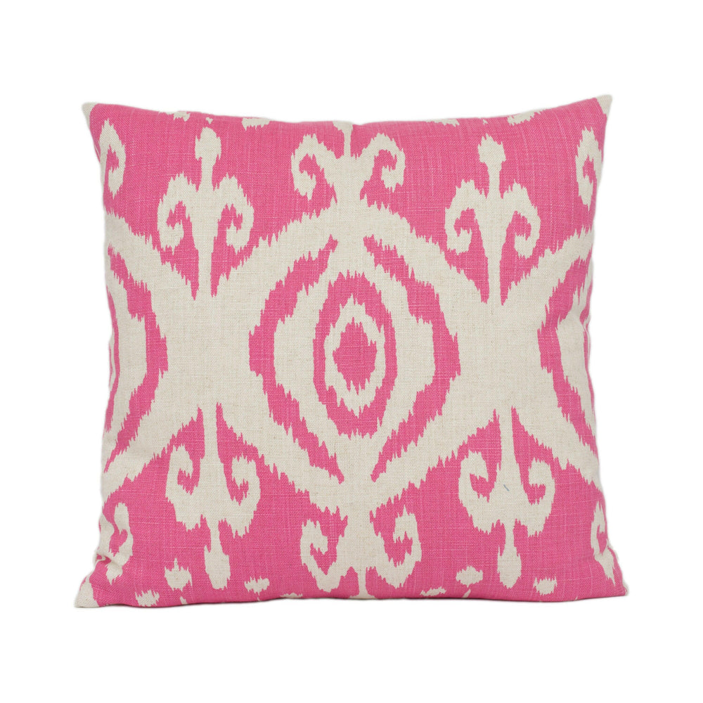 Andrew Martin - Volcano - Paradise - Bold Vibrant Ikat Print Cushion Cover - Handmade Throw Pillow Designer Home Décor.