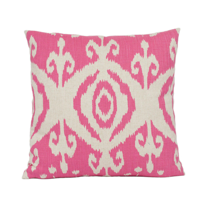 Andrew Martin - Volcano - Paradise - Bold Vibrant Ikat Print Cushion Cover - Handmade Throw Pillow Designer Home Décor.