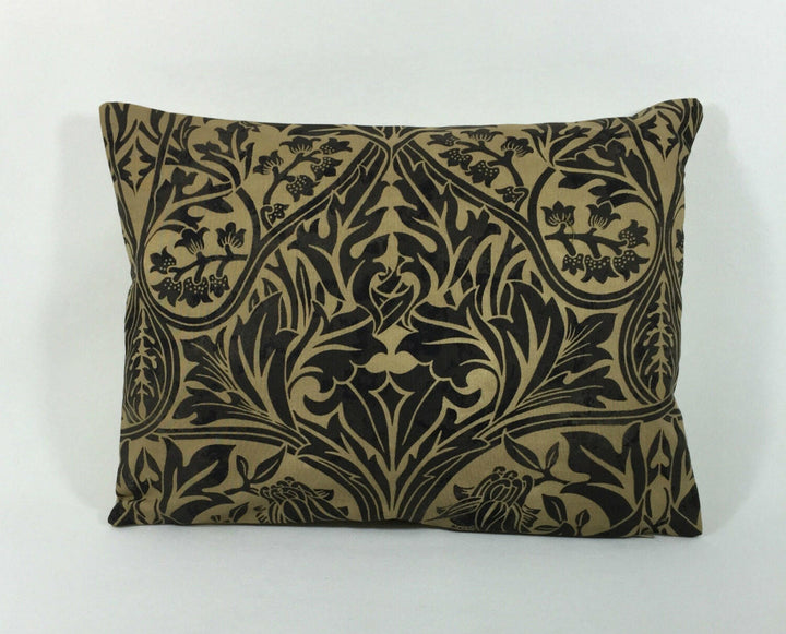 William Morris - Bluebell - Black / Manilla - Classic English Designer Cushion Cover Stunning Designer Throw Pillow Home Decor.