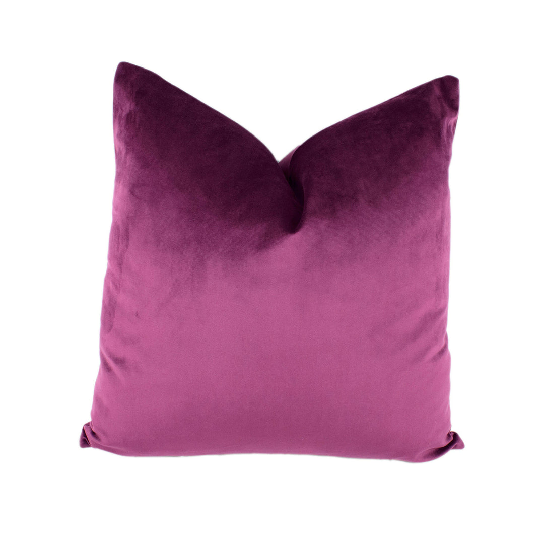 Stunning Damson Purple Designer Velvet Cushion Cover - Handmade Throw Pillow Designer Home Decor.