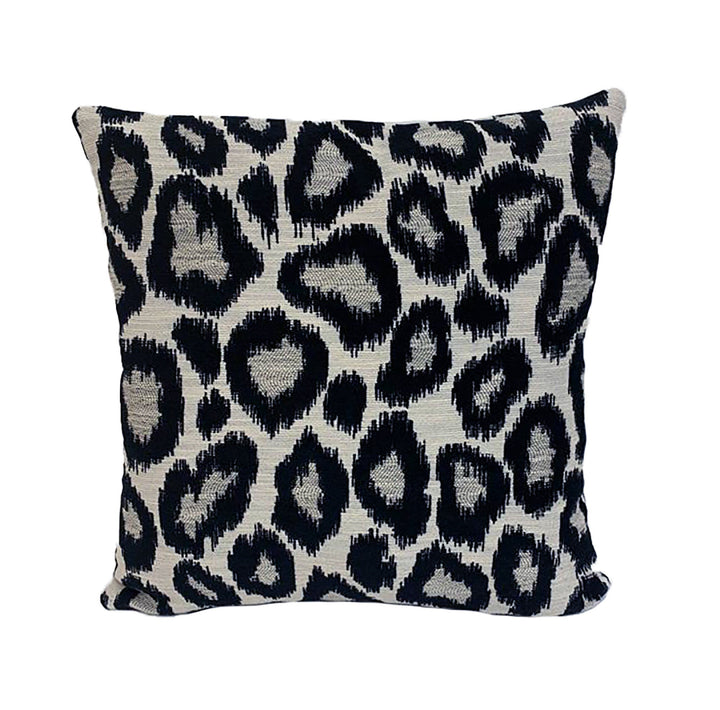 Clarke &amp; Clarke - BW1039 - Black / White - Stunning Leopard Print Cushion Cover Throw Pillow Designer Home Decor