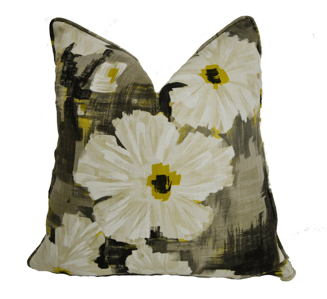 Harlequin - Giverny - Charcoal / Lime - Cushion Covers Pillow Throws - Stunning Design.