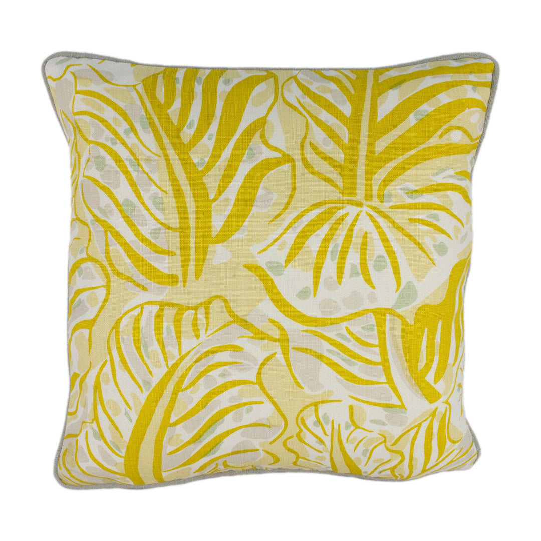 Christopher Farr x Raoul Dufy Mille Feuilles Lemon - Painterly Leaf Botanical