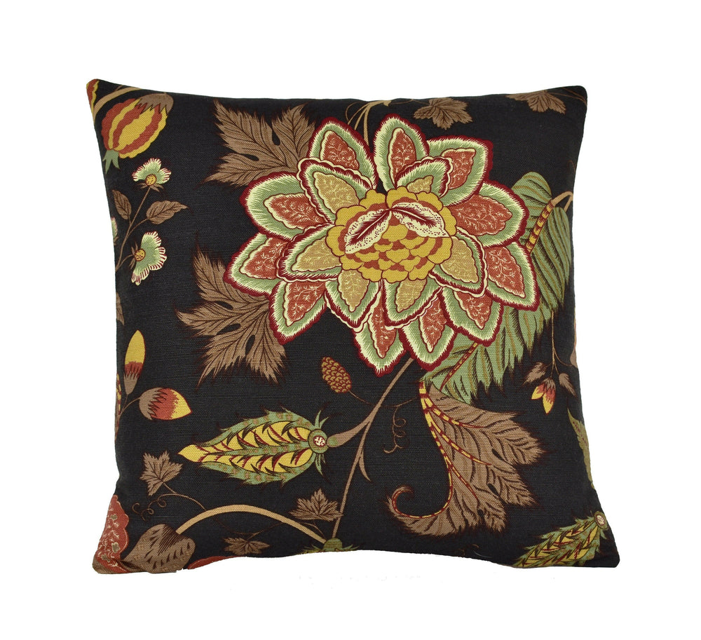 Thibaut - Dorchester - Black - Cushion Cover Pillow Throw Designer Home Decor.
