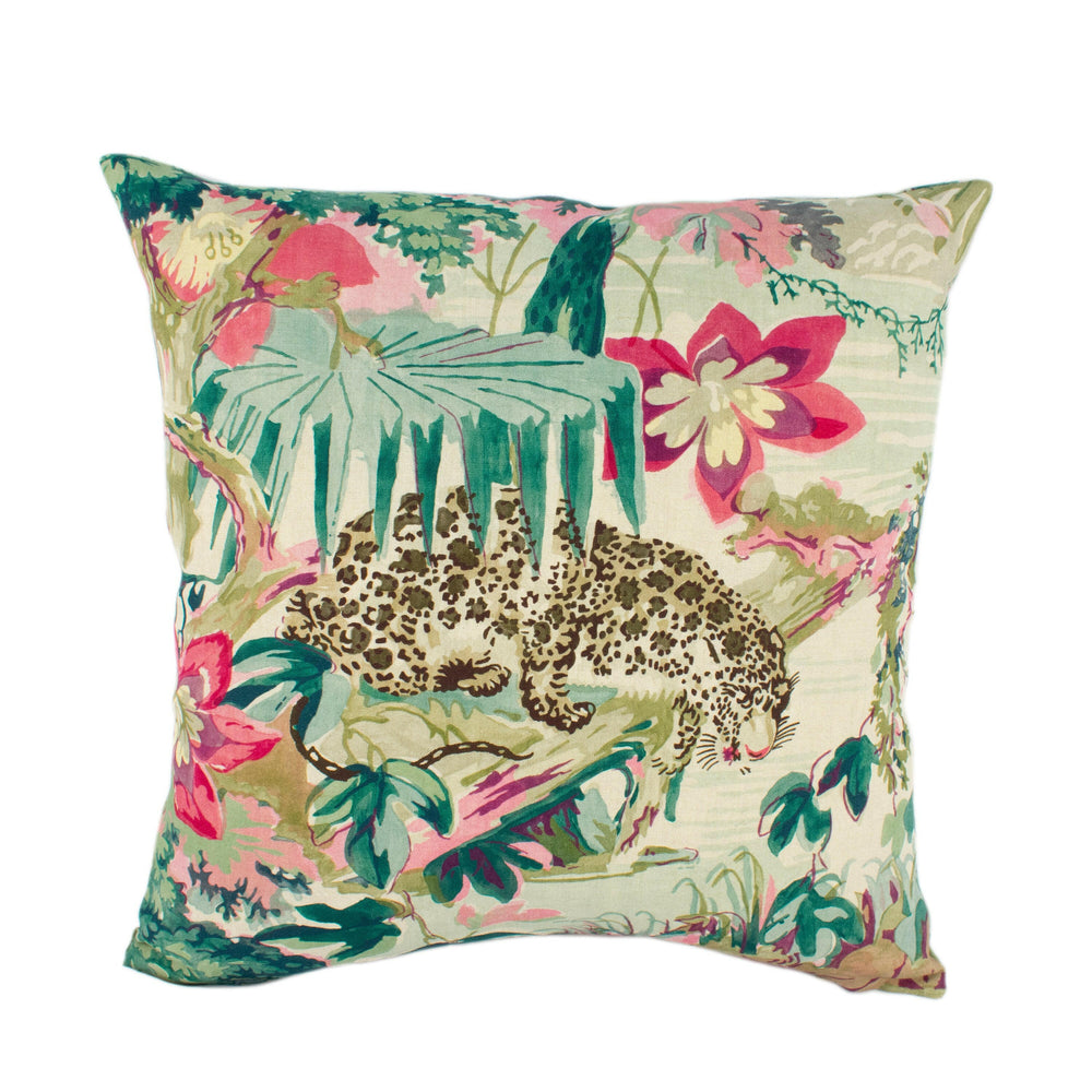 Linwood - Jungle Rumble - Parrot - Vibrant Tropical Jungle Designer Cushion Cover - Luxury Throw Pillow - Handmade Home Decor.