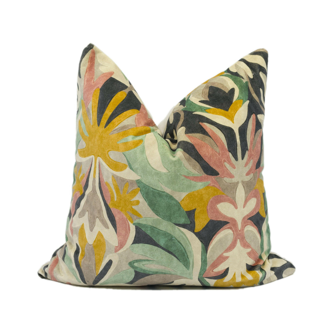 Harlequin - Melora - Positano / Succulent / Amber Light - Modern Damask Cushion Cover - Handmade Throw Pillow - Designer Home Décor.