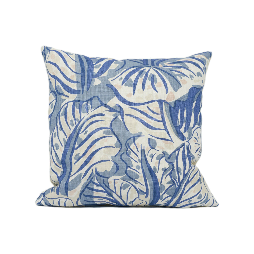 Christopher Farr x Raoul Dufy - Mille Feuilles - Denim - Iconic Fresh Contemporary Designer Cushion Cover - Luxury Throw Pillow - Handmade.