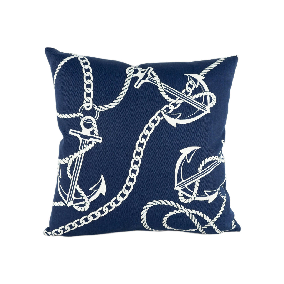 Ralph Lauren - Weigh Anchor - Navy - Stunning Designer Cushion Cover Home Décor Throw Pillow.