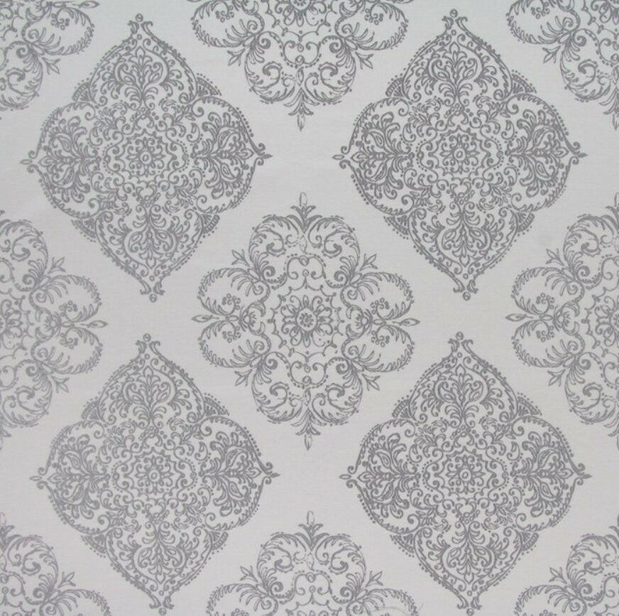 Prestigious - Adella - Sterling - Majestic Metallic Baroque Cushion Cover - Handmade Throw Pillow Designer Home Decor.