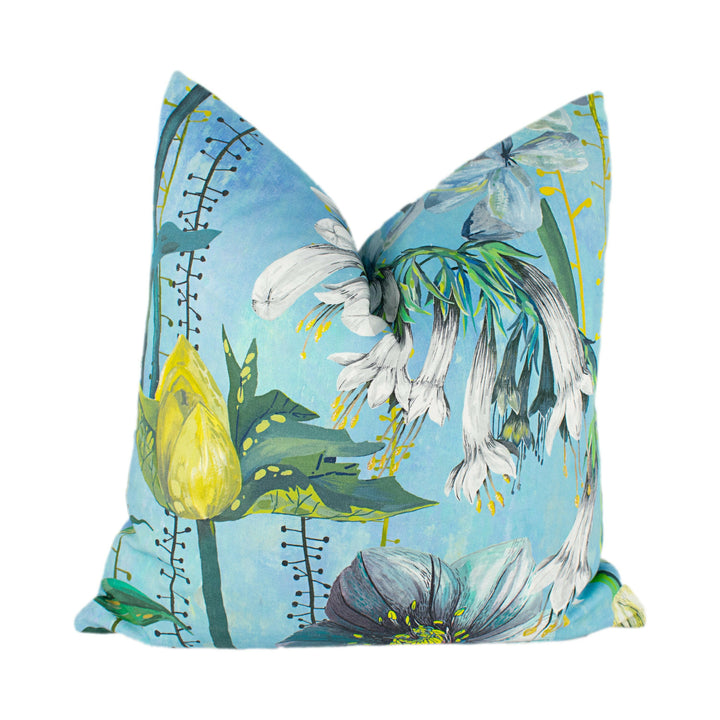 Designers Guild - Masson - Azure - Cushion Cover Throw Pillow Designer Home Decor.