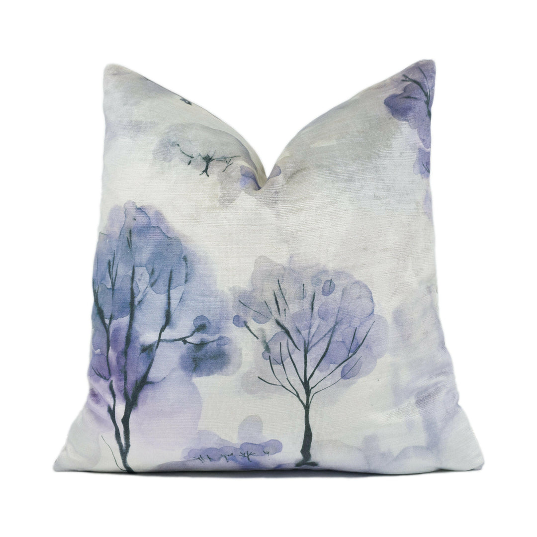 Voyage - Helios - Amethyst - Enchanting Effervescent Tree Dreamscape Cushion Cover - Handmade Throw Pillow Designer Home Décor.