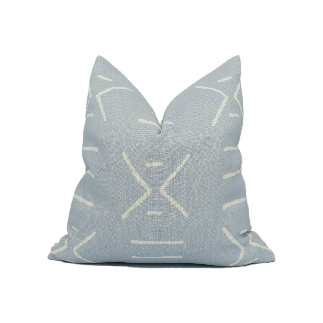 Andrew Martin - Kongo - Powder - African Inspired Geometric Motif Cushion Cover - Handmade Throw Pillow - Designer Home Décor.