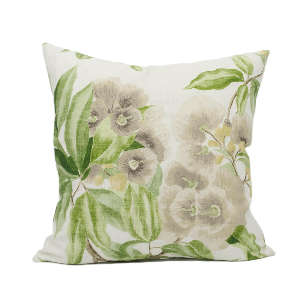 Thibaut - Camellia Garden - Spring on White - Beautiful English Trailing Floral Cushion Cover - Handmade Throw Pillow - Designer Home Décor.