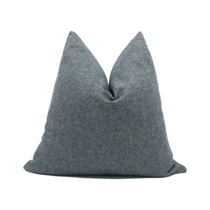 Abraham Moon - Glamis - Glacier -  100% Wool Cushion Cover - Designer Plaid Pillow Cover - Handmade Custom Abraham Moon Pillow.