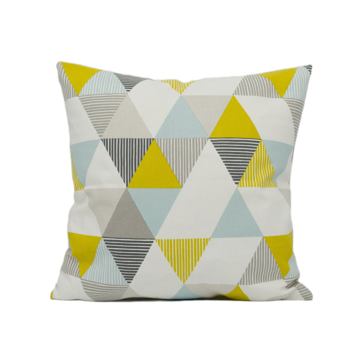 Clarke & Clarke x Studio G - Brio - Mineral - Colourful Geometric Cushion Cover - Handmade Throw Pillow - Designer Home Décor