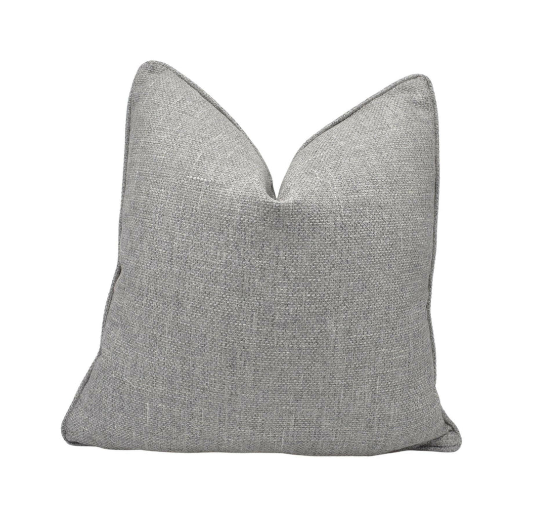 Jane Churchill - Rosmar - Charcoal - Soft Woven Plain Designer Cushion Cover - Harmonious Grey Textured Yarn Pillow Cover - Sophisticated.
